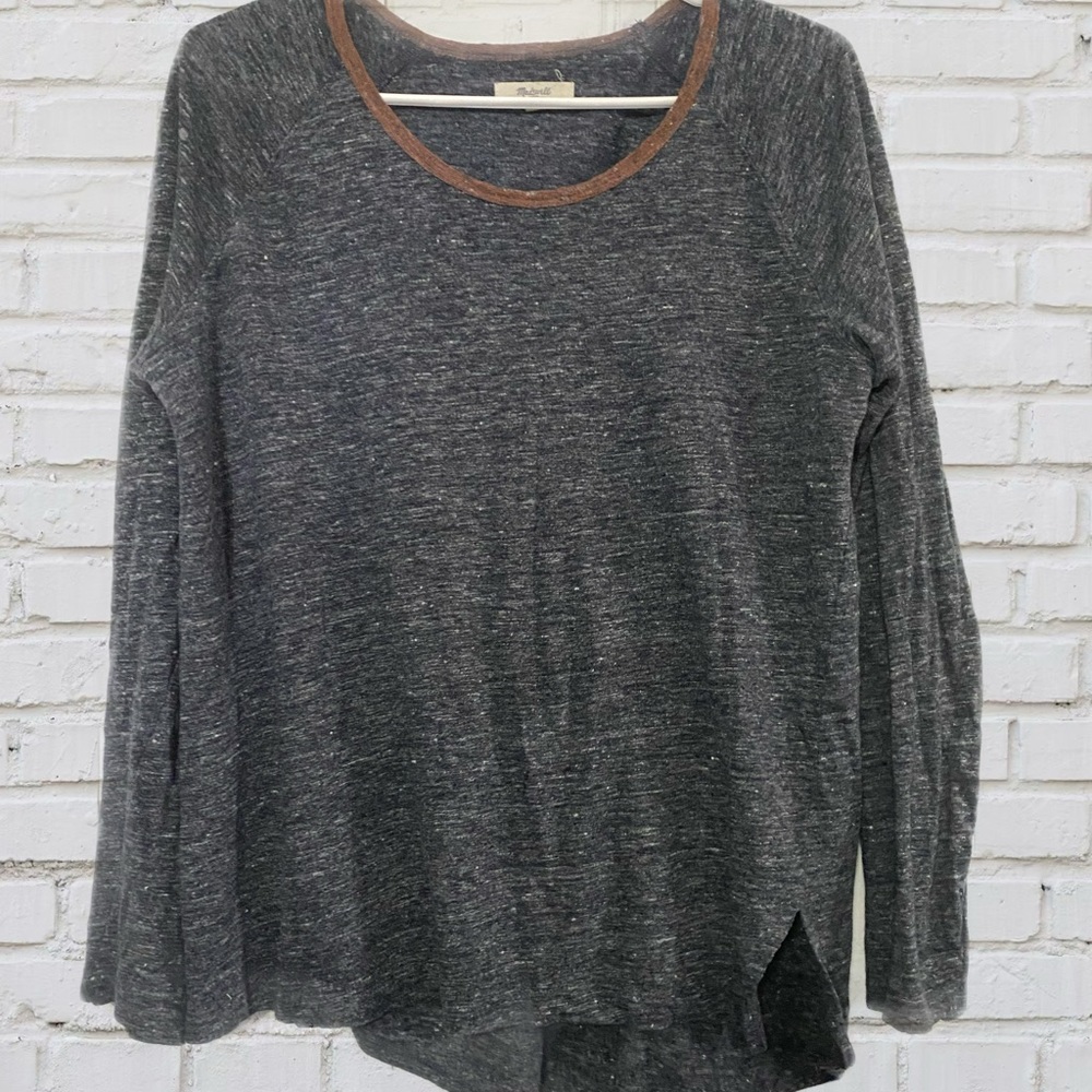 Madewell 100% linen long sleeved tee